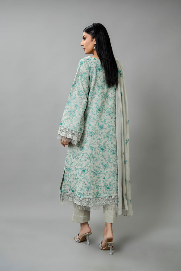 EMBROIDERED COTTON KARANDI 3 PCS (UNSTITCHED)