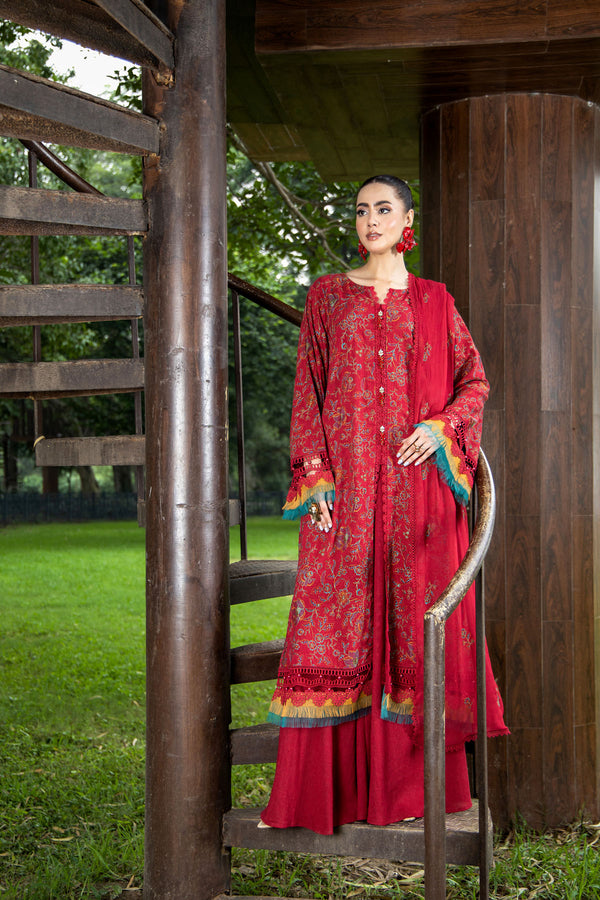 EMBROIDERED KARANDI LAWN 3 PCS (UNSTITCHED)