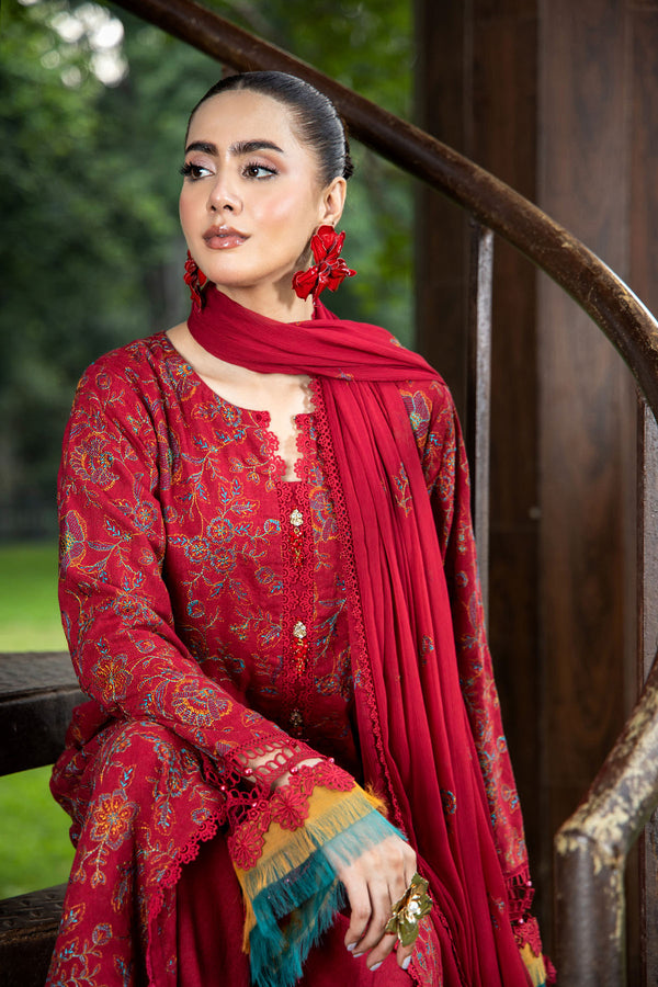EMBROIDERED KARANDI LAWN 3 PCS (UNSTITCHED)