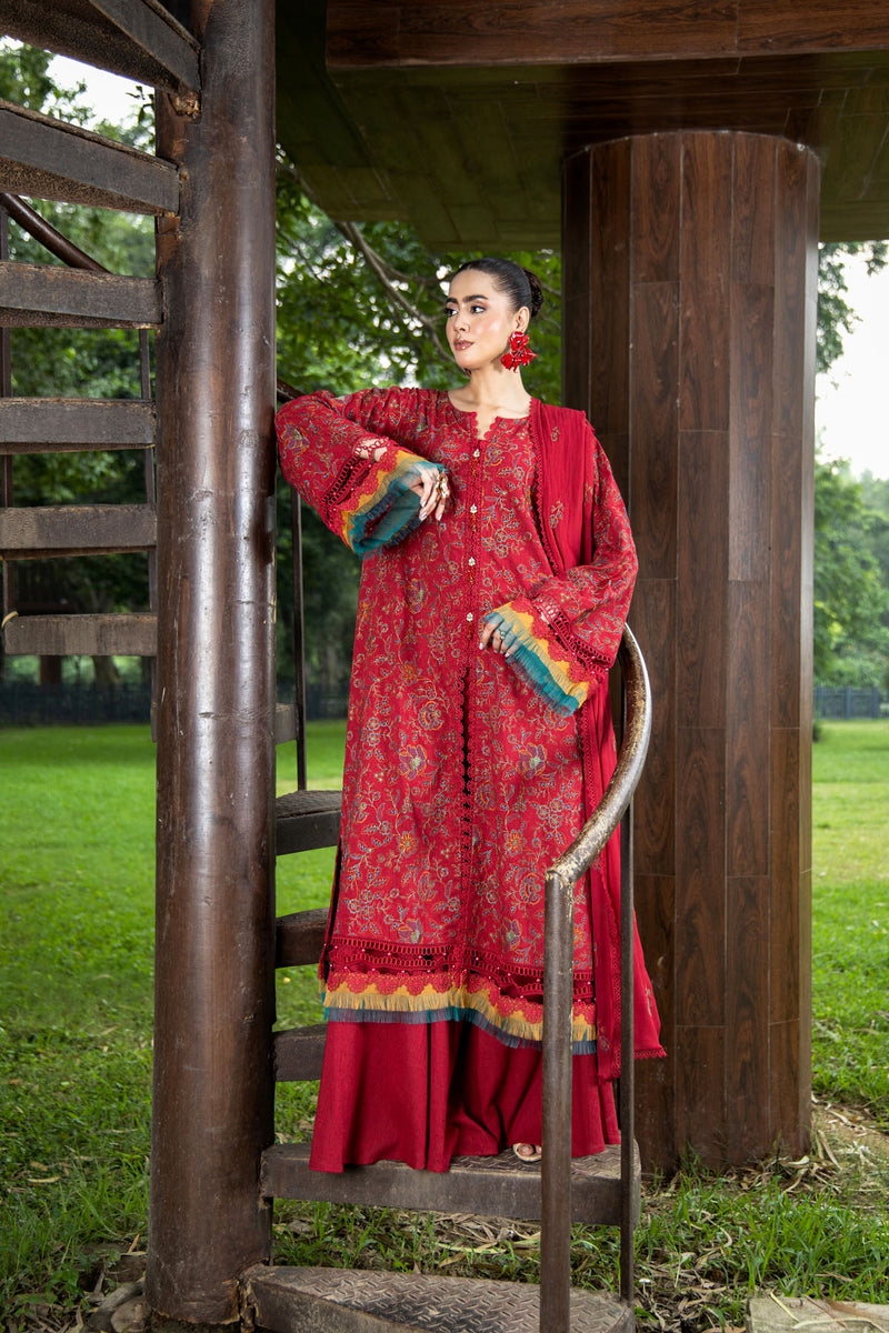 EMBROIDERED KARANDI LAWN 3 PCS (UNSTITCHED)