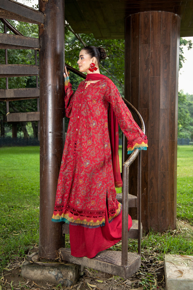 EMBROIDERED KARANDI LAWN 3 PCS (UNSTITCHED)