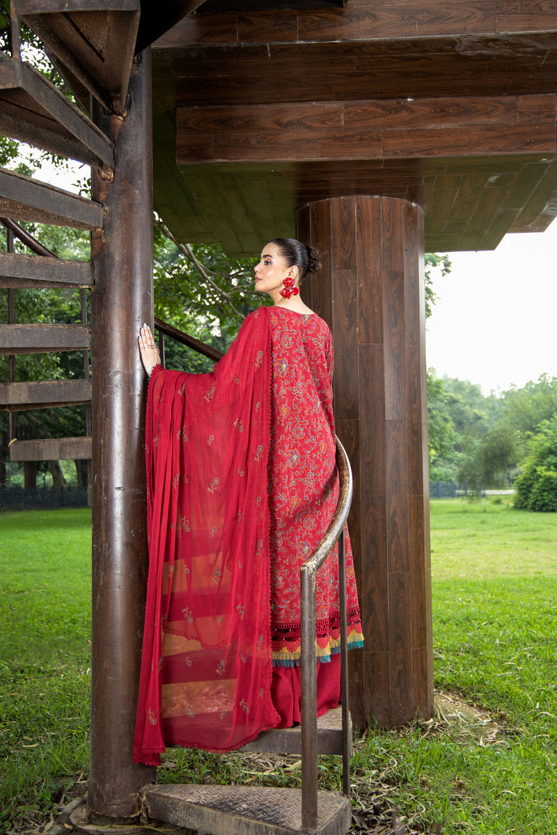 EMBROIDERED KARANDI LAWN 3 PCS (UNSTITCHED)
