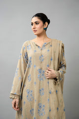 EMBROIDERED COTTON KARANDI 3 PCS (UNSTITCHED)