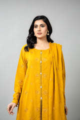 EMBROIDERED SLUB KHADDAR 3 PCS (UNSTITCHED)