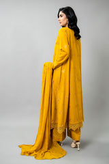 EMBROIDERED SLUB KHADDAR 3 PCS (UNSTITCHED)