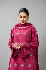 EMBROIDERED SLUB KHADDAR 3 PCS (UNSTITCHED)