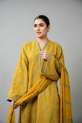 EMBROIDERED COTTON KARANDI 3 PCS (UNSTITCHED)