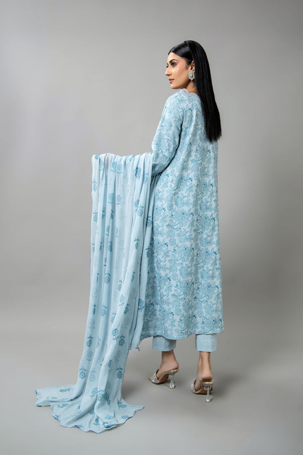 EMBROIDERED COTTON KARANDI 3 PCS (UNSTITCHED)