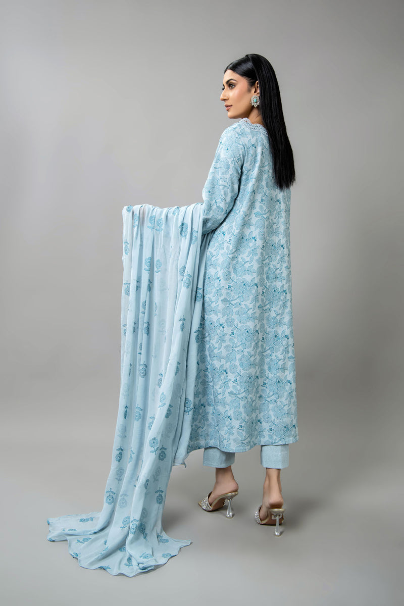 EMBROIDERED COTTON KARANDI 3 PCS (UNSTITCHED)