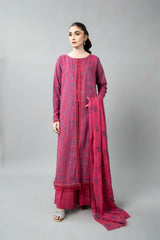 EMBROIDERED COTTON KARANDI 3 PCS (UNSTITCHED)