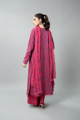 EMBROIDERED COTTON KARANDI 3 PCS (UNSTITCHED)