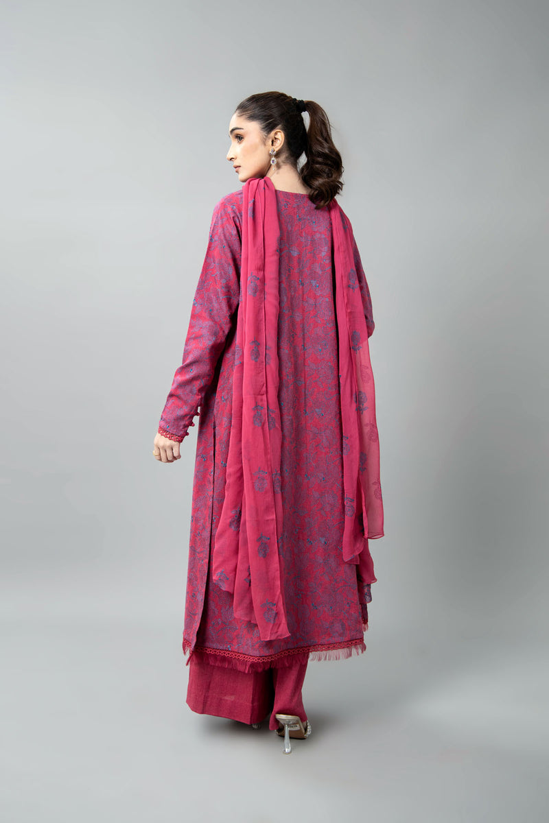 EMBROIDERED COTTON KARANDI 3 PCS (UNSTITCHED)