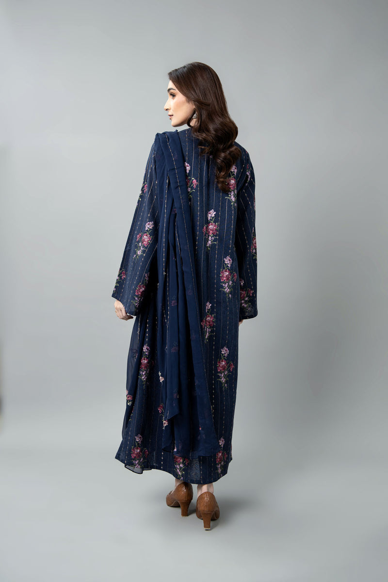 EMBROIDERED COTTON KARANDI 3 PCS (UNSTITCHED)