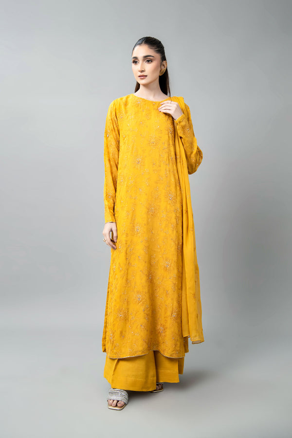 EMBROIDERED & EMBELISHED CHIFFON 3 PCS (UNSTITCHED)