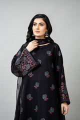 EMBROIDERED COTTON KARANDI 3 PCS (UNSTITCHED)