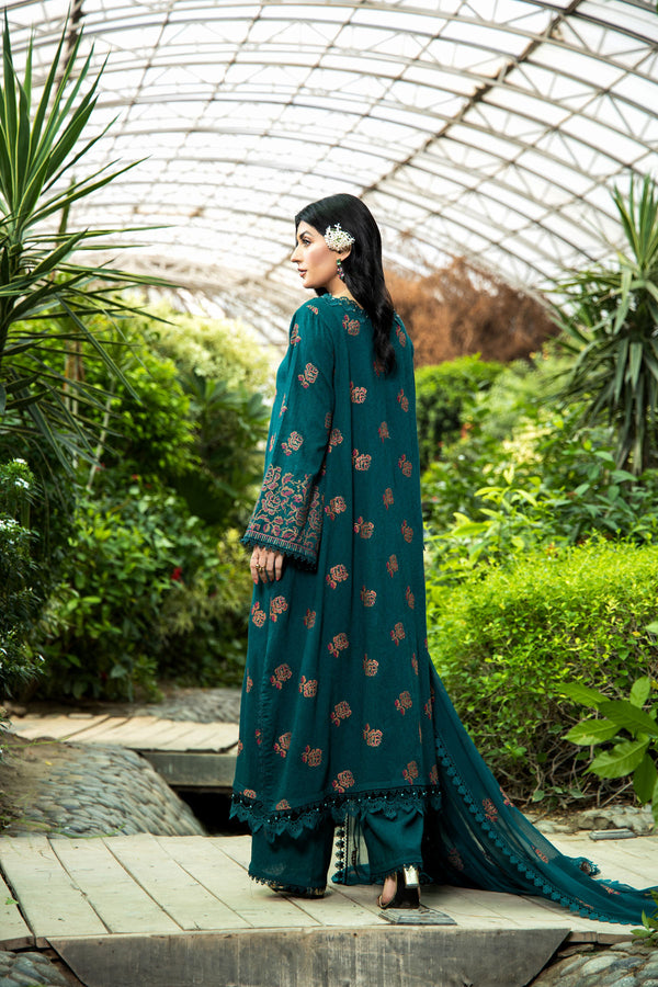 EMBROIDERED COTTON KARANDI  3 PCS (UNSTITCHED)