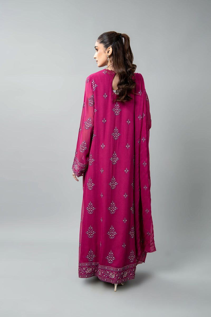 EMBROIDERED & EMBELISHED CHIFFON 3 PCS (UNSTITCHED)