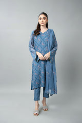 EMBROIDERED & EMBELISHED CHIFFON 3 PCS (UNSTITCHED)