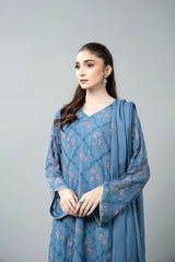 EMBROIDERED & EMBELISHED CHIFFON 3 PCS (UNSTITCHED)