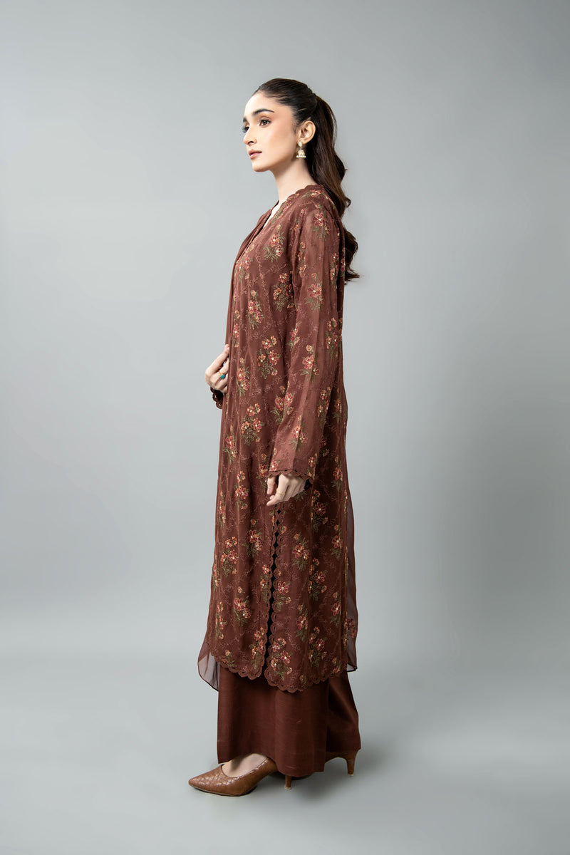 EMBROIDERED & EMBELISHED CHIFFON 3 PCS (UNSTITCHED)