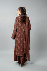 EMBROIDERED & EMBELISHED CHIFFON 3 PCS (UNSTITCHED)