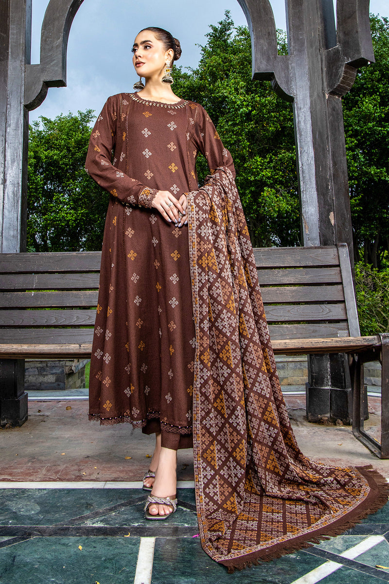 EMBROIDERED KARANDI LAWN SHAWL 1 PCS