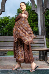 EMBROIDERED KARANDI LAWN SHAWL 1 PCS