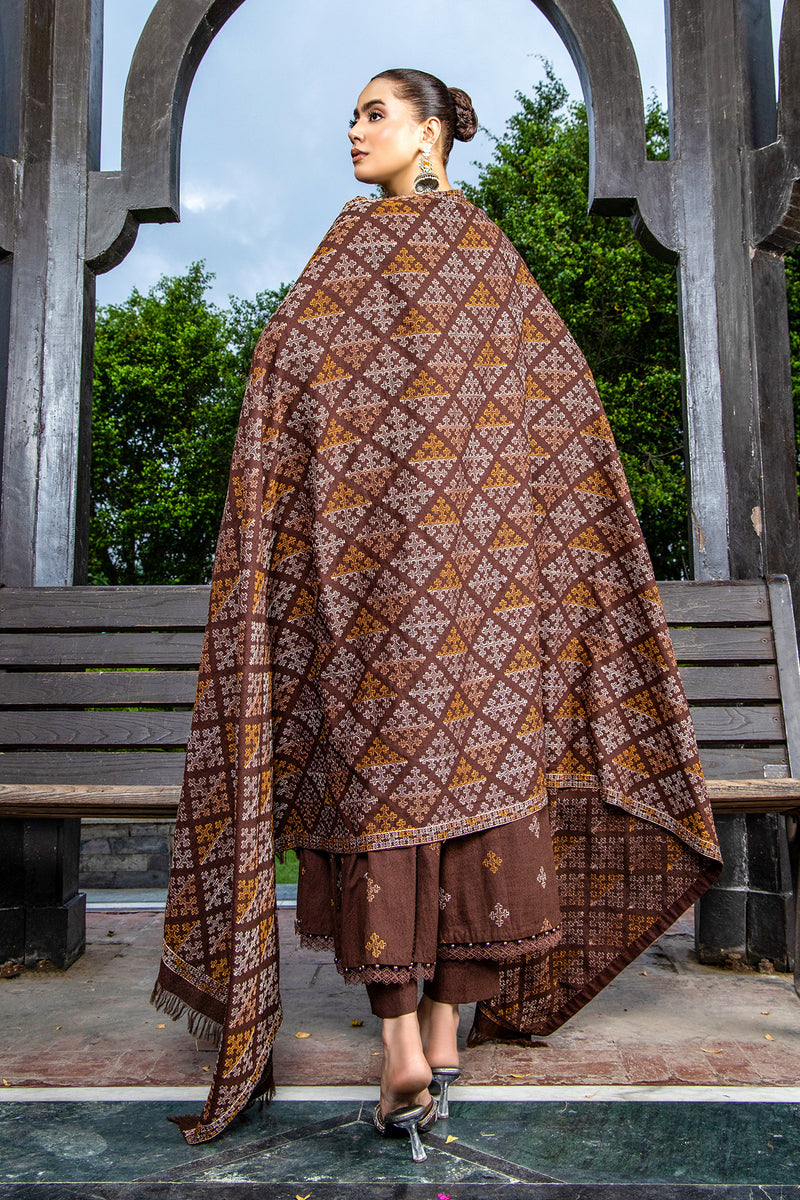 EMBROIDERED KARANDI LAWN SHAWL 1 PCS