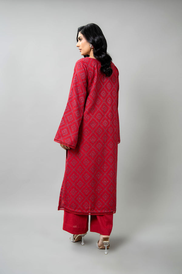 EMBROIDERED COTTON KARANDI 2 PCS (UNSTITCHED)