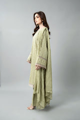 EMBROIDERED & EMBELISHED SLUB KHADDAR 3 PCS (UNSTITCHED)