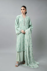 EMBROIDERED SLUB KHADDAR 3 PCS (UNSTITCHED)