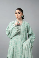 EMBROIDERED SLUB KHADDAR 3 PCS (UNSTITCHED)