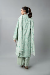 EMBROIDERED SLUB KHADDAR 3 PCS (UNSTITCHED)