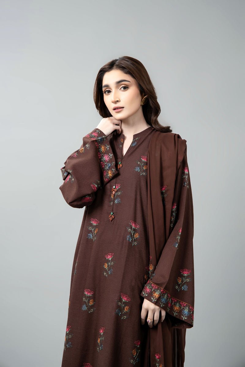 EMBROIDERED KARANDI LAWN 3 PCS (UNSTITCHED)