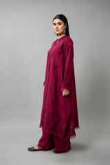 EMBROIDERED COTTON KARANDI 2 PCS (UNSTITCHED)