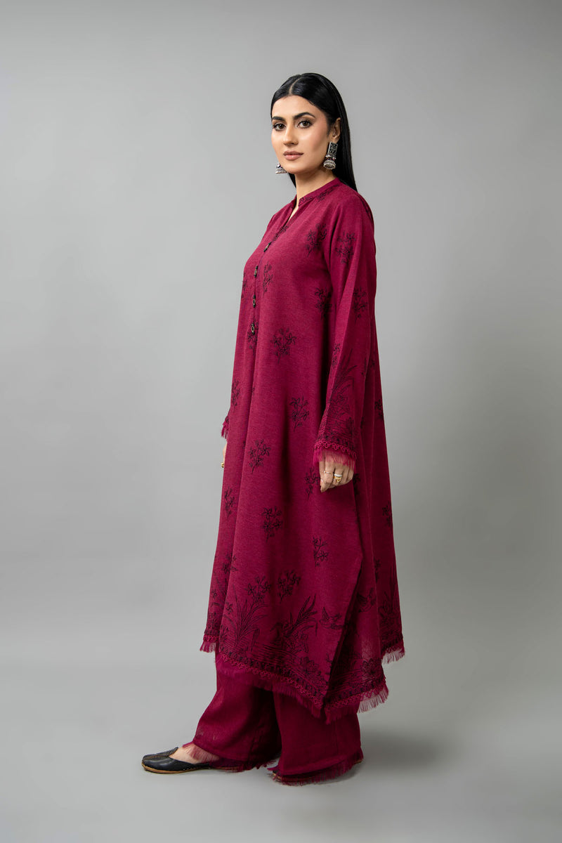 EMBROIDERED COTTON KARANDI 2 PCS (UNSTITCHED)