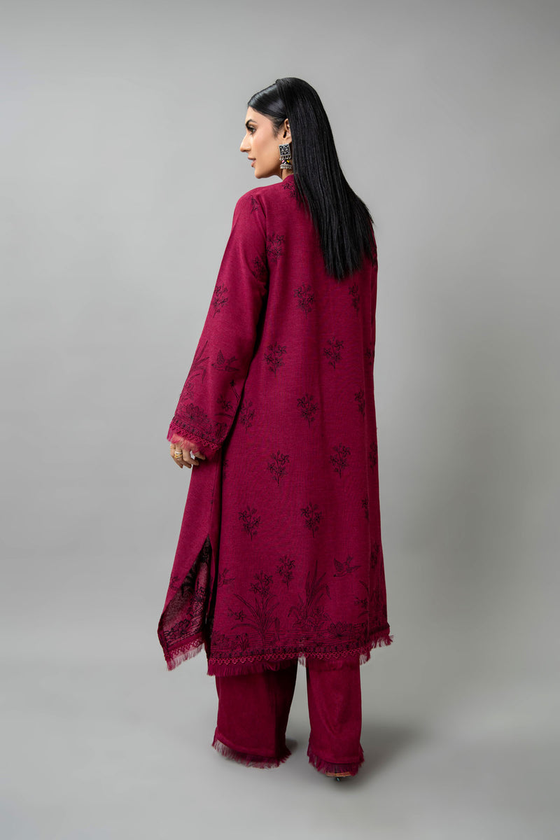EMBROIDERED COTTON KARANDI 2 PCS (UNSTITCHED)