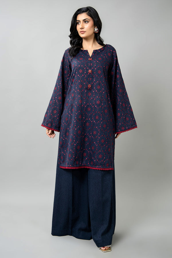 EMBROIDERED COTTON KARANDI 2 PCS (UNSTITCHED)