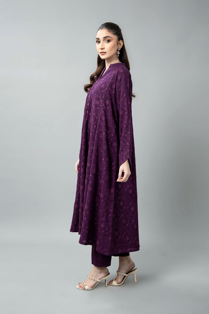 EMBROIDERED COTTON KARANDI 2 PCS (UNSTITCHED)