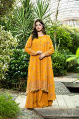 EMBROIDERED COTTON KARANDI 3 PCS (UNSTITCHED)