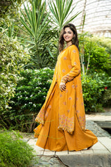 EMBROIDERED COTTON KARANDI 3 PCS (UNSTITCHED)