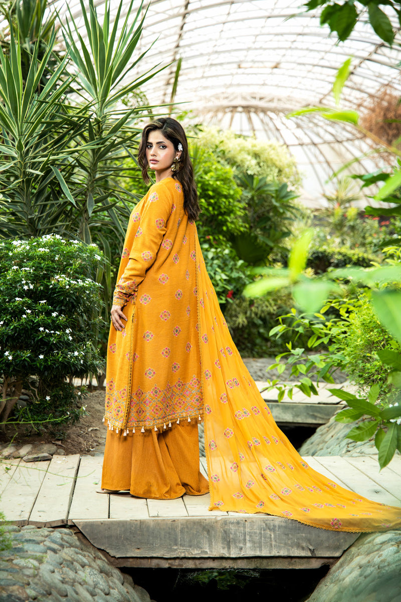 EMBROIDERED COTTON KARANDI 3 PCS (UNSTITCHED)