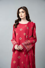 EMBROIDERED COTTON KARANDI 3 PCS (UNSTITCHED)