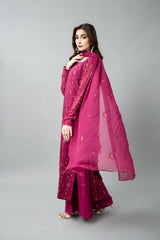 EMBROIDERED & EMBELISHED CHIFFON 3 PCS (UNSTITCHED)