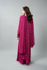 EMBROIDERED & EMBELISHED CHIFFON 3 PCS (UNSTITCHED)