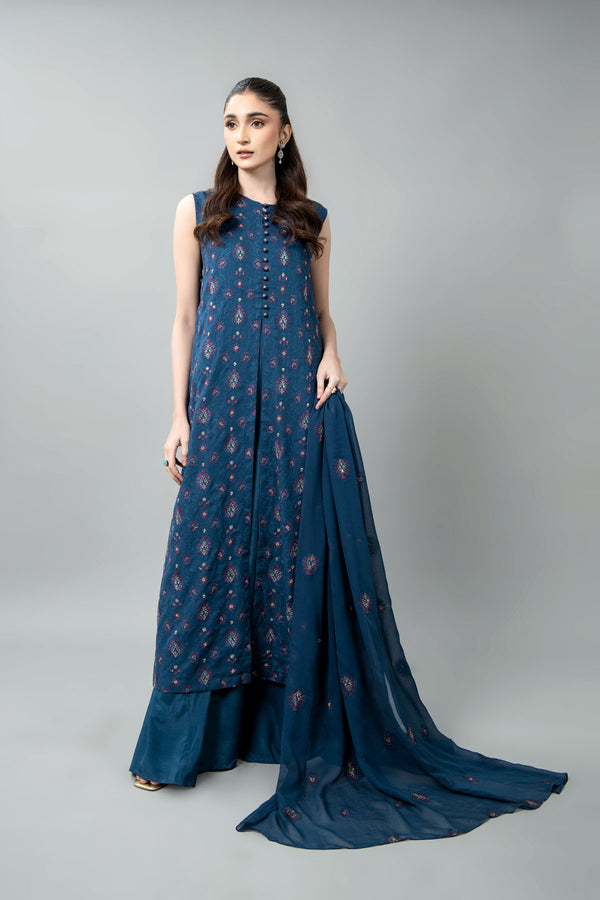 EMBROIDERED & EMBELISHED CHIFFON 3 PCS (UNSTITCHED)