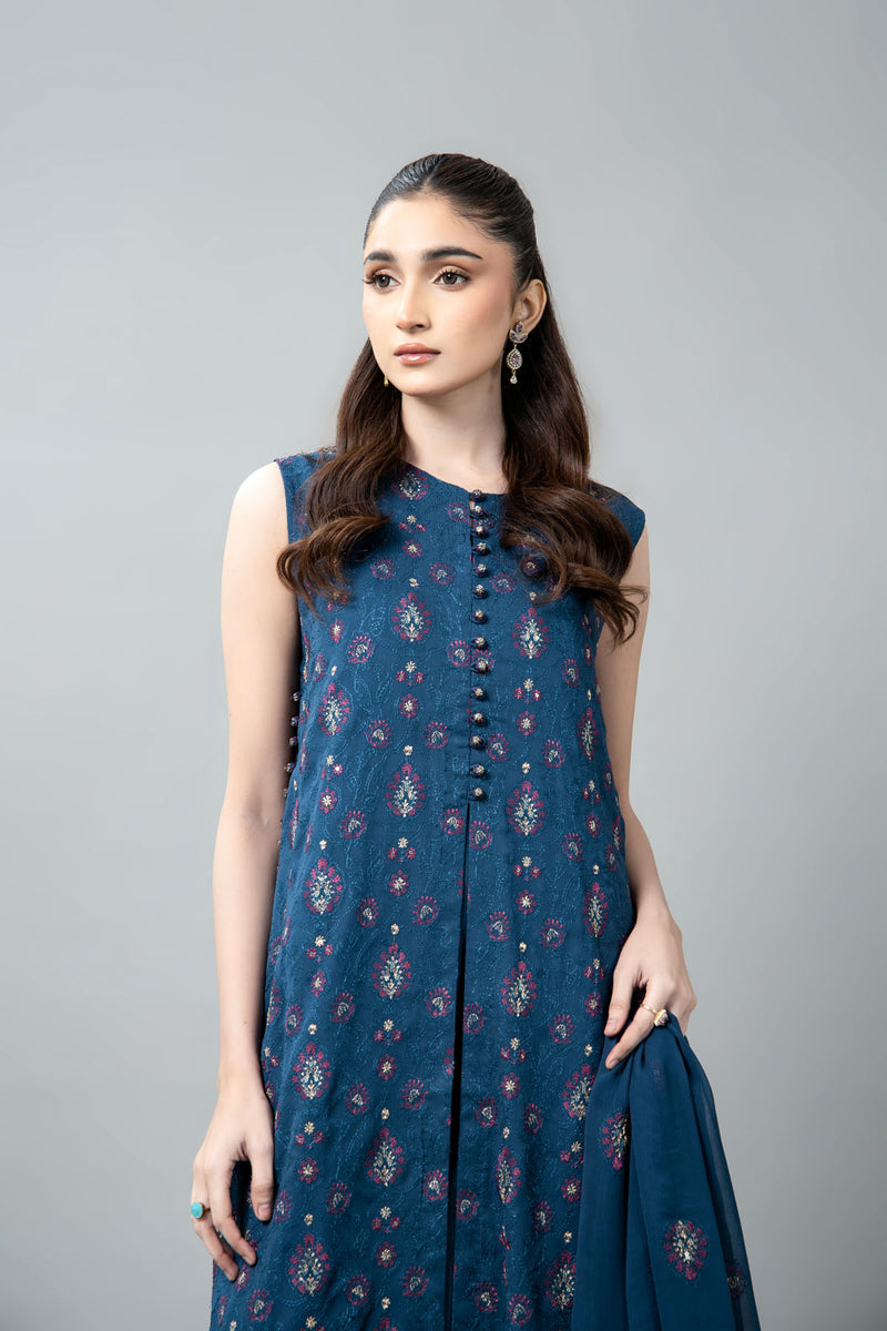 EMBROIDERED & EMBELISHED CHIFFON 3 PCS (UNSTITCHED)