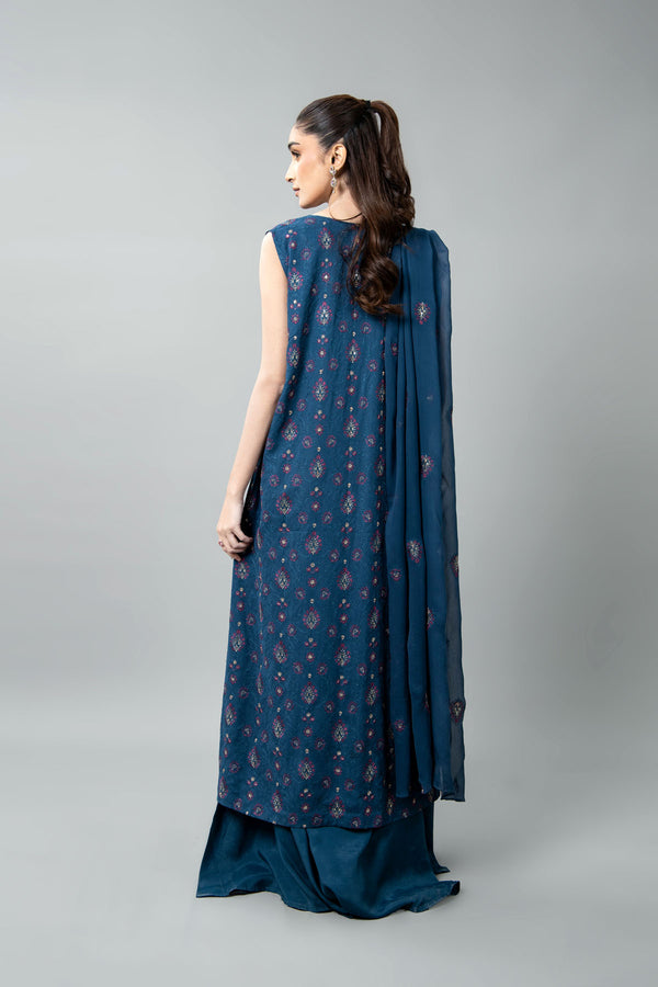 EMBROIDERED & EMBELISHED CHIFFON 3 PCS (UNSTITCHED)