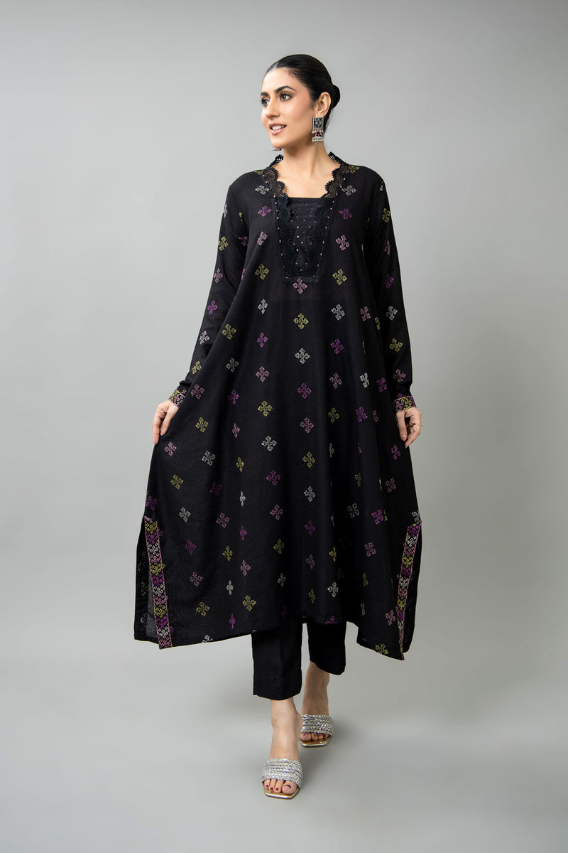 EMBROIDERED KARANDI LAWN 2 PCS (UNSTITCHED)