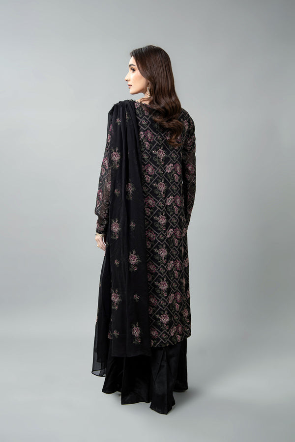 EMBROIDERED  CHIFFON 3 PCS (UNSTITCHED)